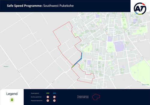 Southwest Pukekohe - map
