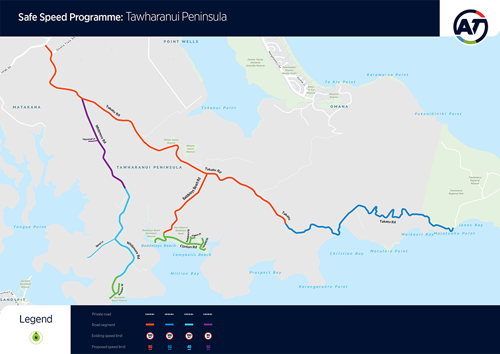 Tawharanui Peninsula - Map