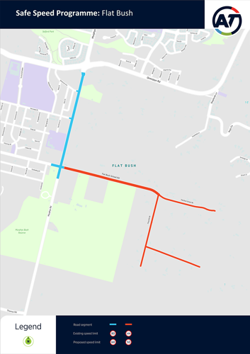 Flat Bush - map
