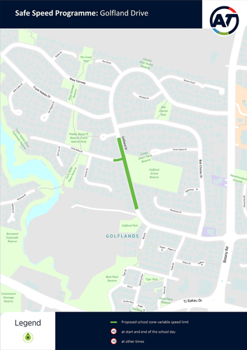 Golfland Drive - map