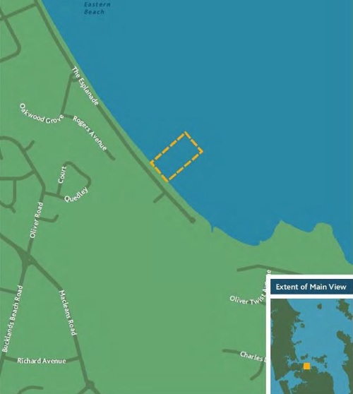 Easter Beach access lane map