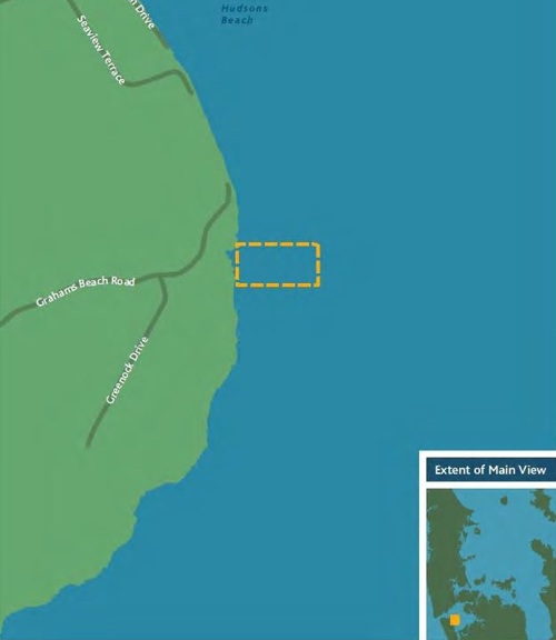 Grahams Beach access lane map
