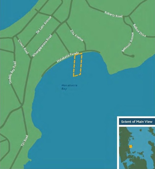 Matakatia access lane map