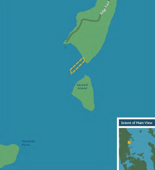 Scotts Landing access lane map