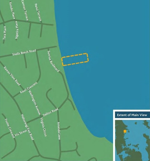 Snells Bch access lane map