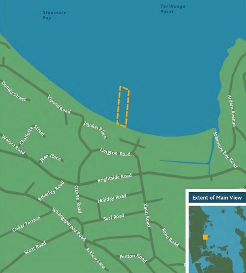Stanmore Bay acess lane map