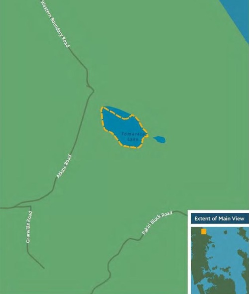 Tomarata water ski area map