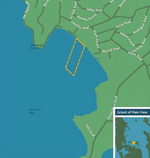 Waiheke Surfdale access lane map