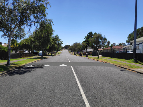 Speed hump in Henderson