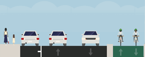 Cross section of Bayswater Avenue.
