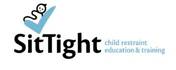 Sit tight child restraint education logo.