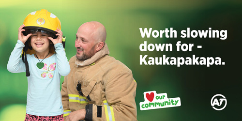 Kaukapakapa Billboard December 2020 installation.