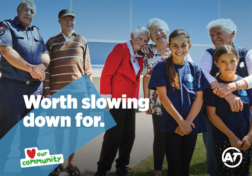 Orewa community safety postcard.