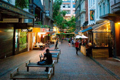 Walking In Auckland City Centre