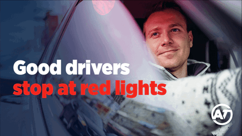 Good drivers stop at red lights