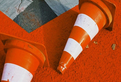 Road Cones Tile Image
