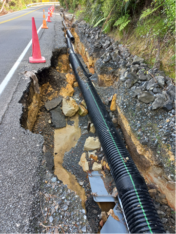 Image showing drainage on Candia Road, Swanson before storm damage