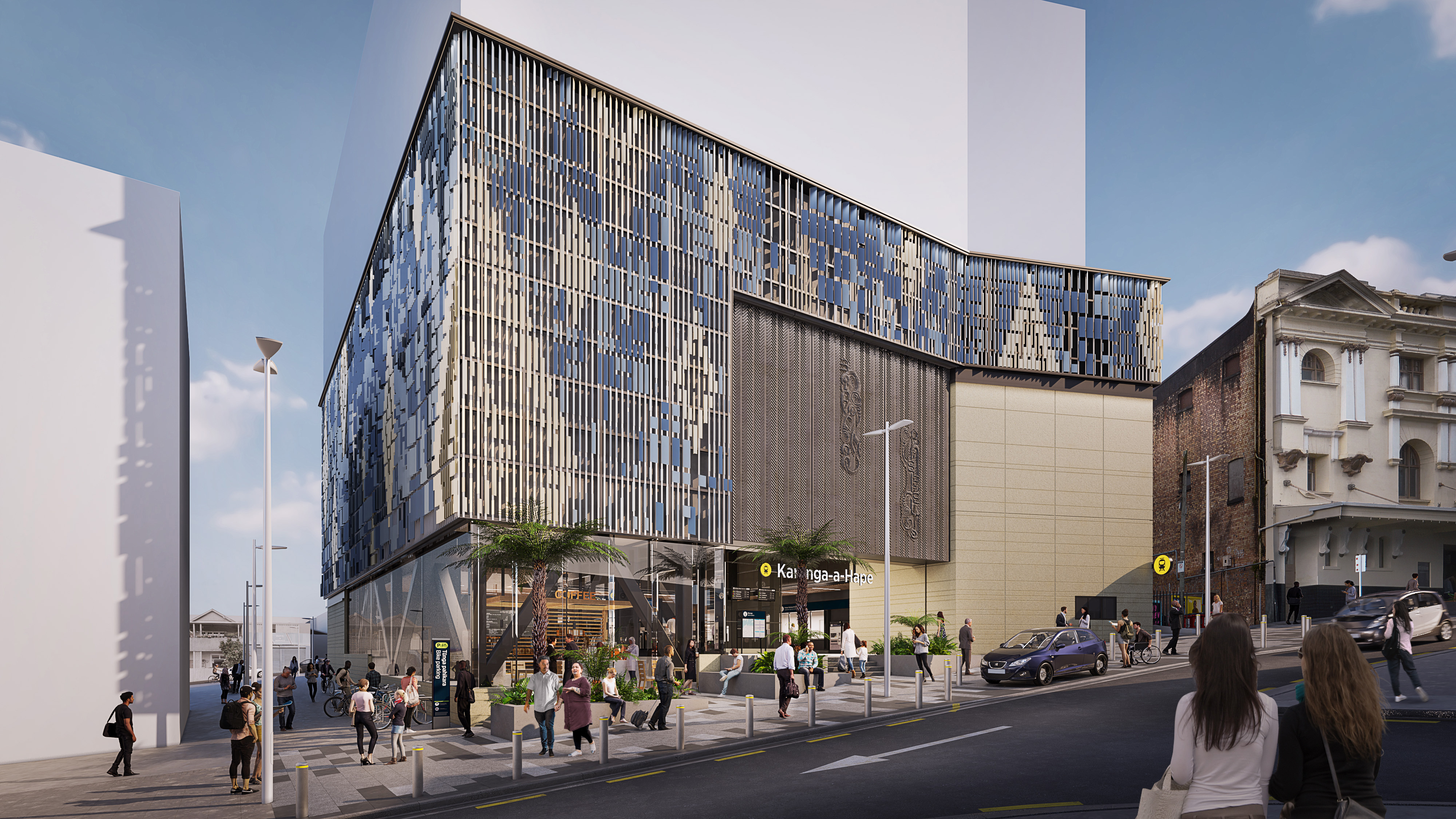 A concept image of the finished Karanga-a-Hape Station.